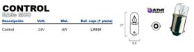 ADR 84011010 - LAMPARA CONTROL T4W 24V 4W