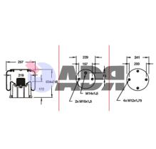 FIRESTONE W01M587348 - FUELLE COMPLETO SCANIA 1T15M9