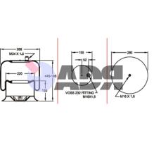 FIRESTONE W01M588522 - FUELLE COMPLETO MERCEDES 1R7Z460305