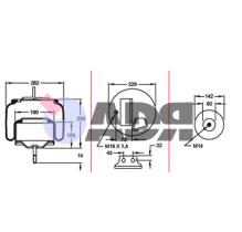 FIRESTONE W01M588663 - FUELLE IVECO CPLTO.(FPM)