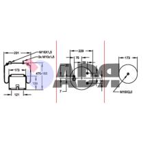 FIRESTONE W01M588682 - FUELLE COMPLETO DAF 1T15LNR3