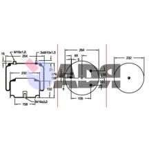 FIRESTONE W01M588722 - FUELLE COMPLETO DAF 1T17AR4.5