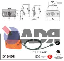 VIGNAL D10495 - GALIBO LATERAL TRAILER 2 LEDS