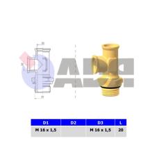 RAUFOSS 6237980 - PASAMUROS ORIENTABLE EN FORMA DE L