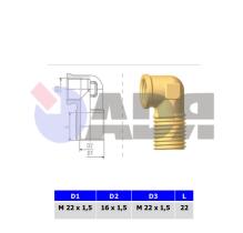 RAUFOSS 6237880 - CODO 90º PASAMUROS H-M / H