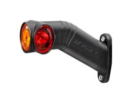 VIGNAL D14423 - FA3 LED LUZ DE GÁLIBO IZQUIERDA LED 12/24V CRISTAL/ROJO/ÁMBA