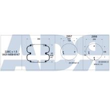 FIRESTONE W01M586147 - FUELLE SCANIA TAG AXLE LIFT 228C1.5