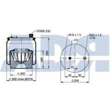 ADR 51501136 - FUELLE SUSPENSION MERCEDES COMPLETO (PP)