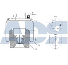 ADR 51506242 - FUELLE SUSPESION PISTON PLASTICO