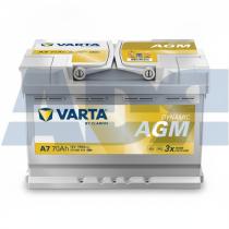BATERIAS VARTA A7AGM - BATERIA VARTA DYNAMIC AGM L3 70AH - 760A
